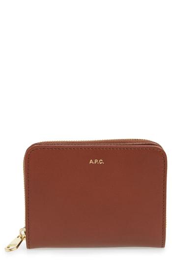 Women's A.p.c. Compact Leather Wallet -