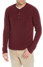 Men's Treasure & Bond Slim Fit Henley Shirt - Burgundy