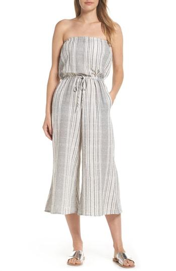 Women's Elan Strapless Cover-up Culotte Jumpsuit - White