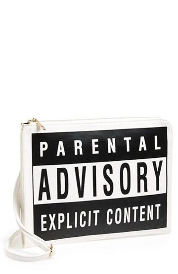 Street Level Graphic Clutch Parental Advisory