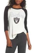 Women's Junk Food Nfl Oakland Raiders Raglan Tee, Size - White