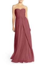 Women's Jenny Yoo Mira Convertible Strapless Chiffon Gown - Red