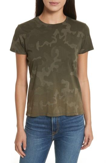 Women's Atm Anthony Thomas Melillo Camouflage Print Cotton Tee - Green