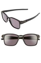 Women's Oakley Latch 52mm Rectangular Sunglasses - Matte Black/ Warm Grey