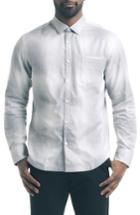 Men's Good Man Brand Slim Fit Ombre Check Sport Shirt - Grey