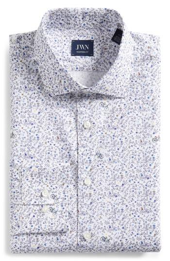 Men's John W. Nordstrom Trim Fit Floral Dress Shirt