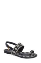 Women's Tory Burch Blake Toe Loop Slingback Sandal .5 M - Blue