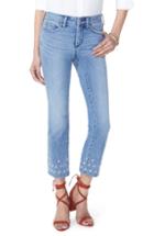 Women's Nydj Sheri Embroidered Stretch Slim Ankle Jeans