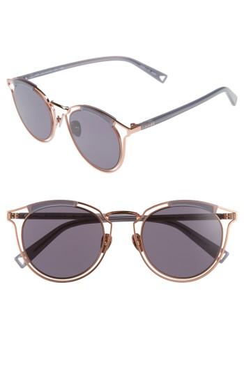 Women's Haze Edge X 50mm Modified Round Sunglasses - Copper