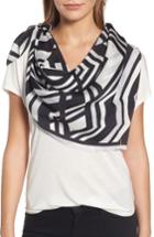 Women's Halogen Painted Chevron Silk Scarf