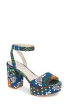 Women's Kenneth Cole New York Phoenix Stud Platform Sandal M - Blue