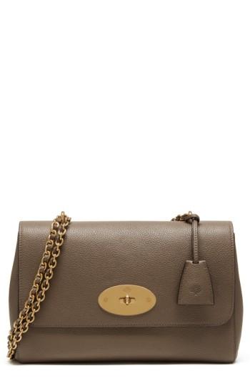 Mulberry Medium Lily Convertible Leather Crossbody Clutch - Grey