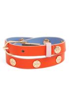 Women's Tory Burch Reversible Double Wrap Logo Bracelet