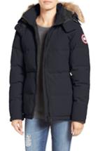 Women's Canada Goose 'chelsea' Slim Fit Down Parka With Genuine Coyote Fur Trim (0) - Blue