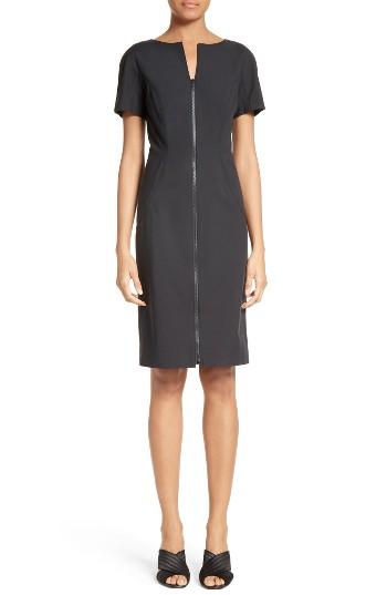 Women's Lafayette 148 New York Deja Zip Sheath Dress