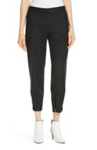 Women's Nordstrom Signature Wool Blend Flannel Button Cuff Pants