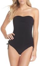 Women's Seafolly Active Bandeau One-piece Swimsuit Us / 6 Au - Black