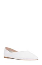 Women's Nine West Monika Skimmer Flat M - White