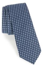 Men's 1901 Olympos Geometric Cotton Tie, Size - Black