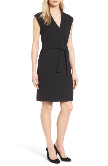 Women's Boss Hakordia Belted Sheath Dress - Black
