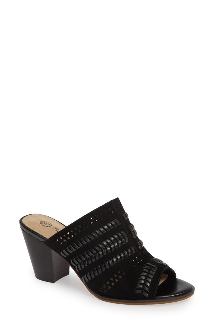 Women's Bella Vita Koraline Open Toe Mule N - Black