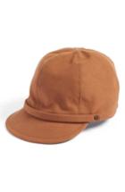 Women's Eric Javits Mika Packable Faux Suede Cap - Brown