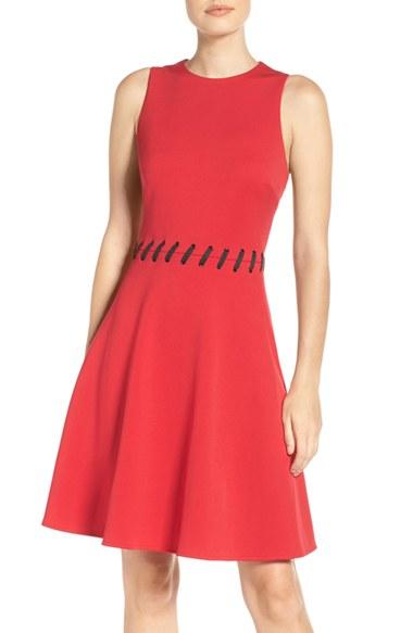 Women's Maggy London Scuba Fit & Flare Dress