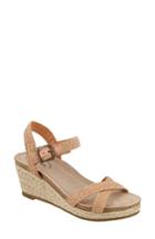 Women's Taos Hey Jute Espadrille Wedge Sandal Eu - Pink