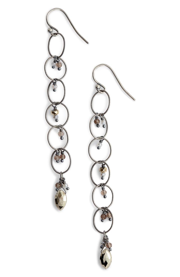 Women's Chan Luu Linear Chain Loop Drop Earrings