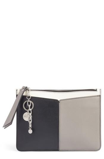 Treasure & Bond Beckett Colorblock Leather Pouch - Black