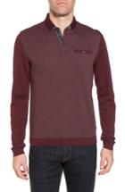 Men's Ted Baker London Woolpak Trim Fit Mouline Polo (s) - Red