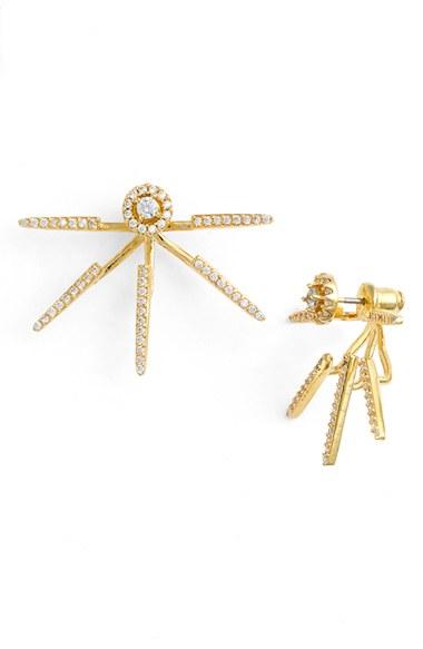 Women's Cz By Kenneth Jay Lane Pave Cubic Zirconia Ear Jackets