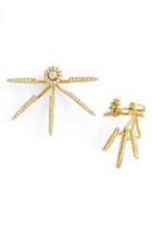 Women's Cz By Kenneth Jay Lane Pave Cubic Zirconia Ear Jackets