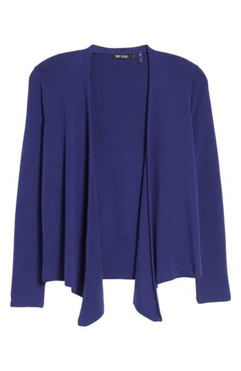 Petite Women's Nic+zoe 4-way Convertible Lightweight Cardigan, Size P - Blue