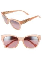 Women's Maui Jim Monstera Leaf 57mm Polarized Sunglasses - Guava Pink