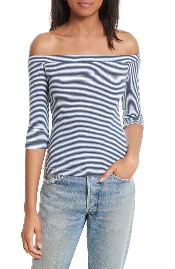 Women's La Vie Rebecca Taylor Off The Shoulder Stripe Top