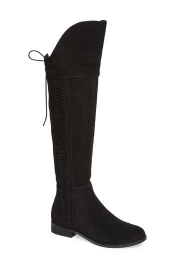 Women's Sbicca Spokane Woven Over The Knee Boot B - Black