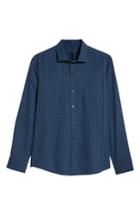 Men's Zachary Prell Santana Check Sport Shirt, Size - Blue