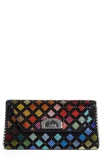 Christian Louboutin Vero Dodat Strass Clutch - Metallic