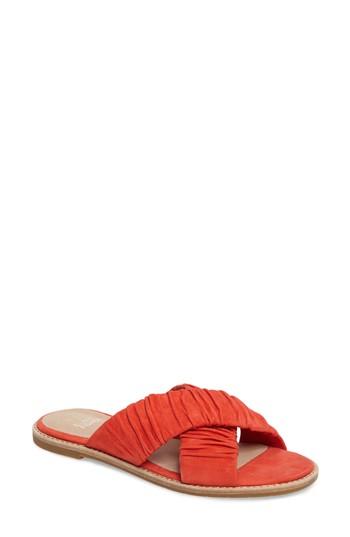 Women's Eileen Fisher Cross Slide Sandal M - Orange