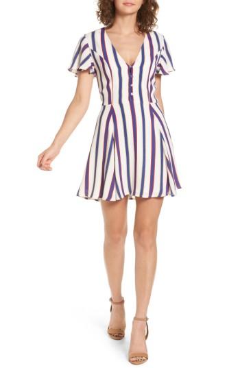 Women's Privacy Please Denny Stripe Dress - Red