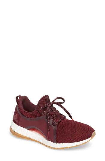Women's Adidas Pure Boost X Atr Running Shoe M - Burgundy
