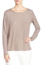 Women's Catherine Catherine Malandrino Remi Metallic Knit Top - Pink