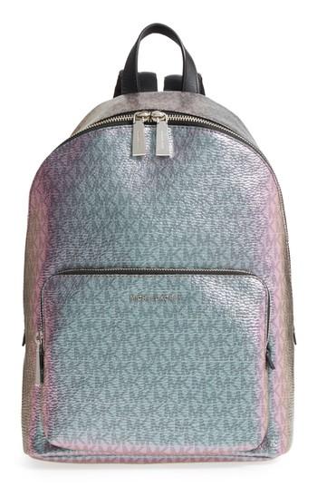 Michael Michael Kors Wythe Large Faux Leather Backpack - Blue