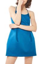 Women's Topshop Fit & Flare Minidress Us (fits Like 0) - Blue
