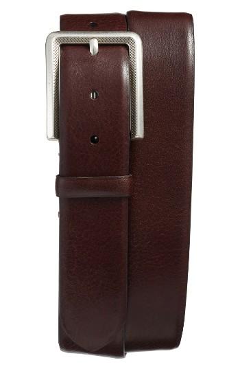 Men's Mezlan Vaqueta Leather Belt - Brown