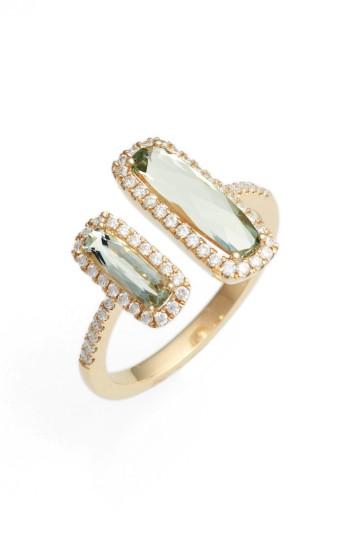 Women's Bony Levy Iris Diamond & Semiprecious Stone Open Ring (nordstrom Exclusive)