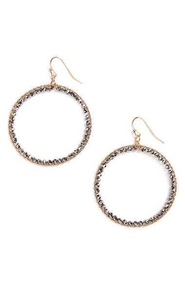 Women's Panacea Crystal Circle Earrings