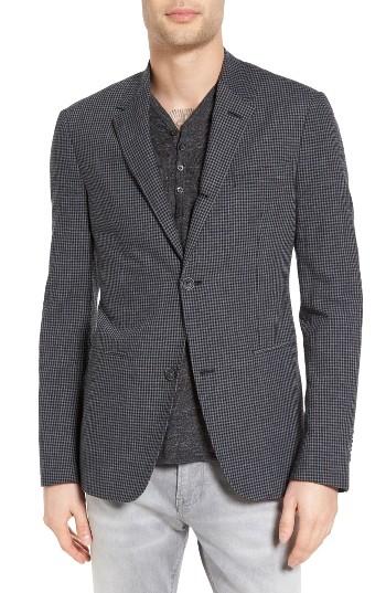 Men's John Varvatos Collection Thompson Four-button Convertible Collar Sport Coat - Grey