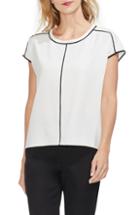 Women's Vince Camuto Cap Sleeve Top, Size - Ivory